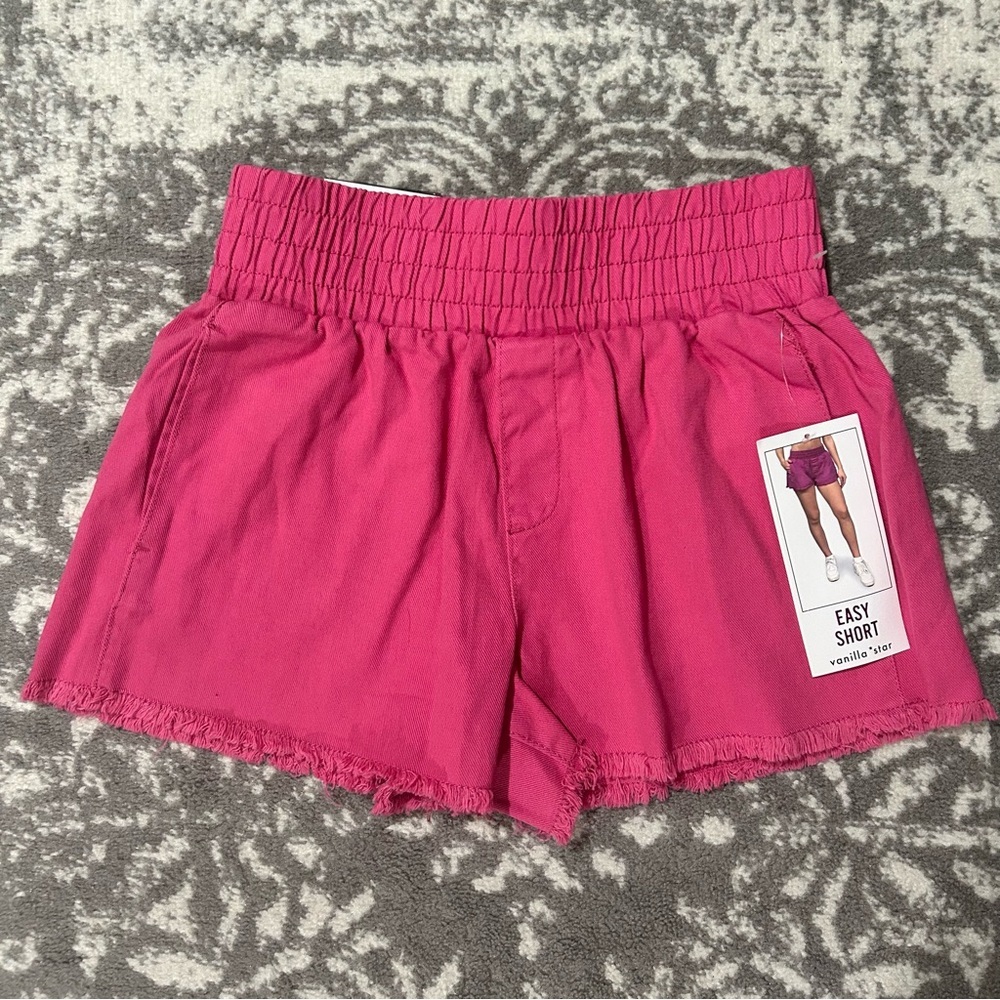 Vanilla Star Easy Pull On Shorts, Size Small, Pink NEW MSRP $38